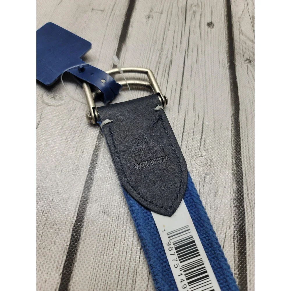 Johnnie-O Washed Camo Namoflauge Belt Denim Navy Blue Men's XL US Made JMBL1530